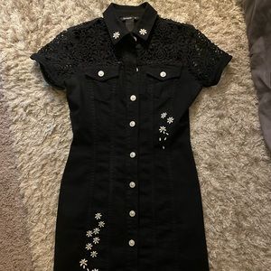 Desigual button up denim daisy dress